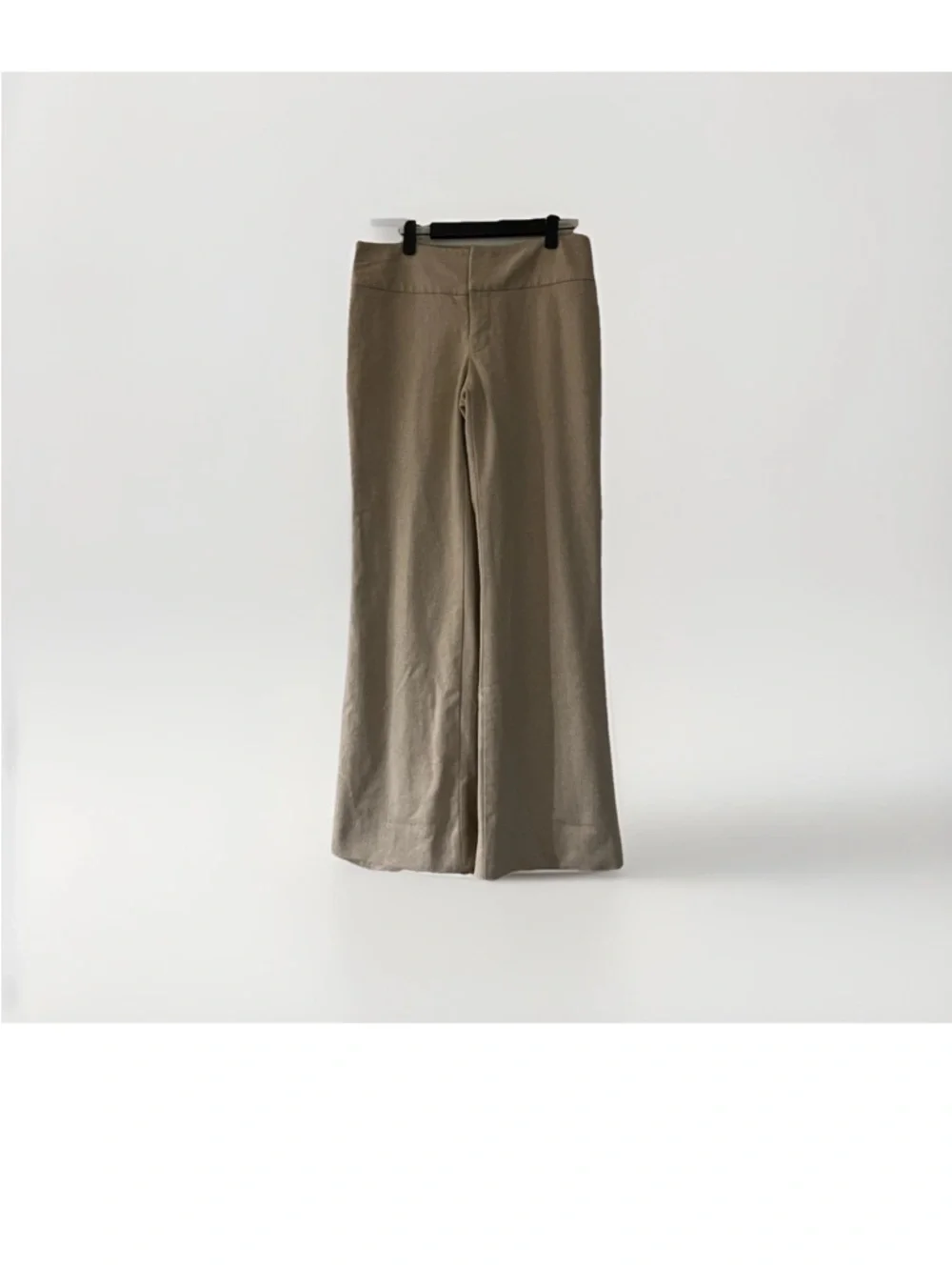 Banana Republic RN 54023 Beige Wool Blend Wide Leg Pants Women’s Size 4 - Picture 2 of 5